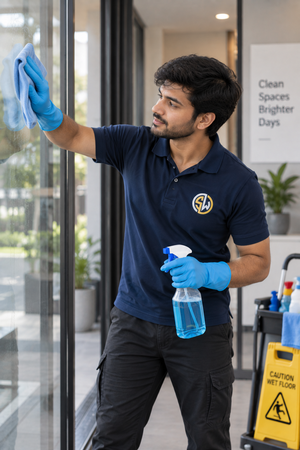 Smartwell professional cleaning glass surfaces